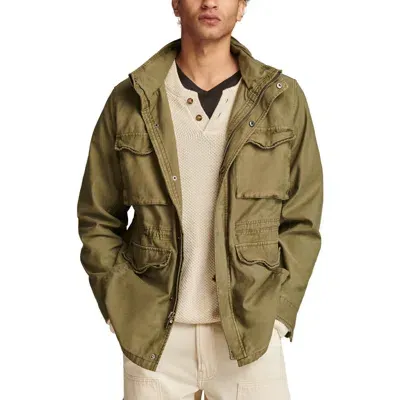 Lucky Brand M-65 Hooded Field Jacket In Four Leaf Clover