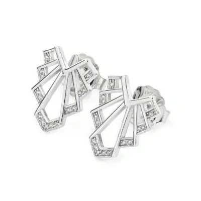 Lucy Quartermaine Chrysler Studs In Sterling Silver