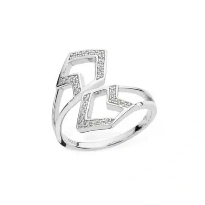 Lucy Quartermaine Tie Ring In Sterling Silver