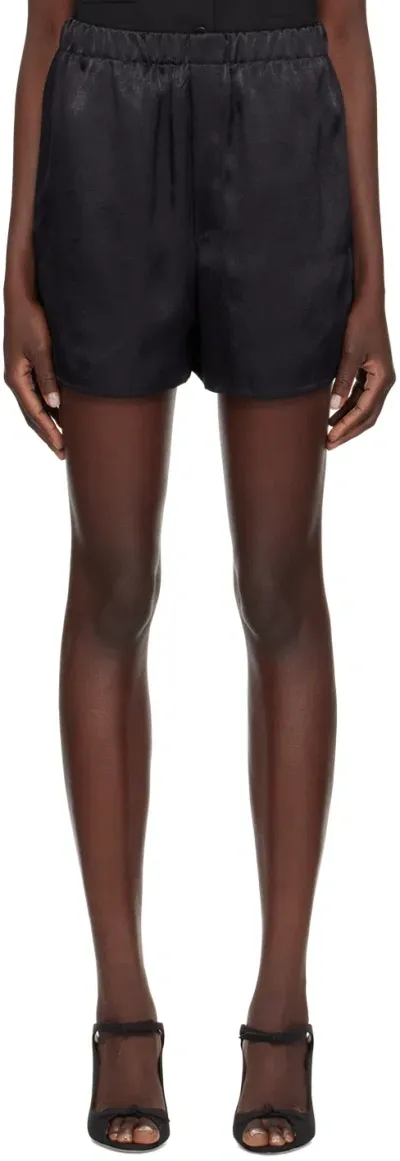 Ludovic De Saint Sernin Black Elasticized Waistband Shorts