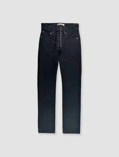 Ludovic De Saint Sernin Lace-up Jeans In Black