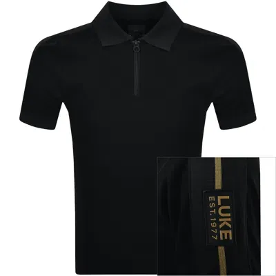 Luke 1977 Caltech Polo T Shirt Black