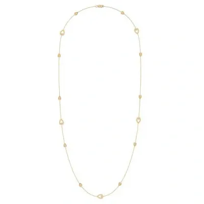 Luvmyjewelry Avani Raindrop Layered Sterling Silver Diamond Necklace In 14kt Gold Vermeil On Sterling