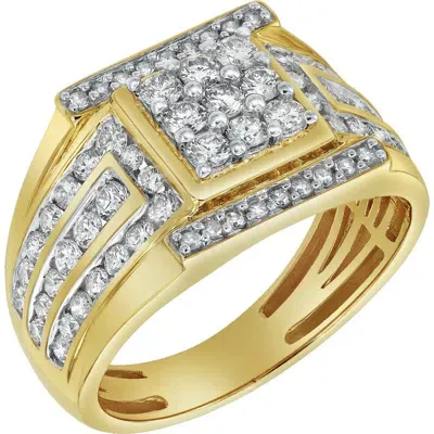 Luvmyjewelry Iced Hammer 14k Yellow Gold Diamond Men Statement Ring