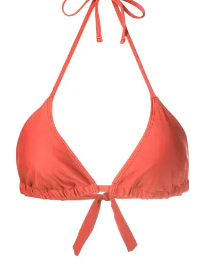 Lygia & Nanny Iasmin Triangle Bikini Top In Orange