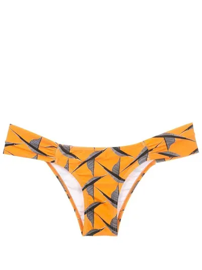 Lygia & Nanny Ritz Low-rise Bikini Bottom In Orange