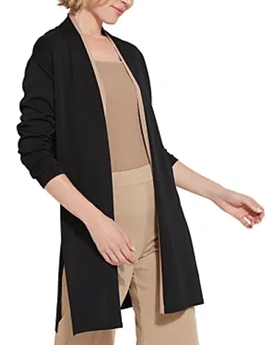 Lyssé Avril Jersey Knit Duster In Black