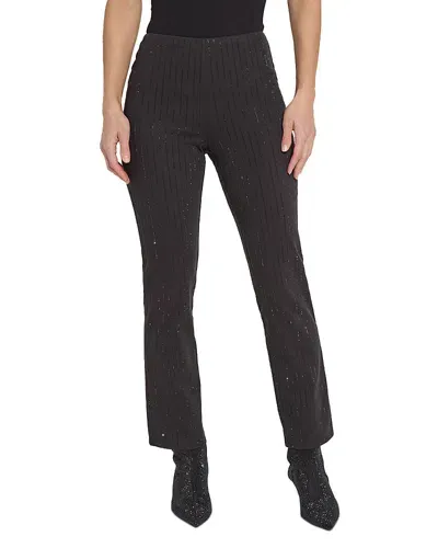 Lyssé Crystal High Rise Ankle Straight Jeans In Black