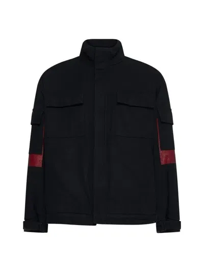 M44 Label Group 44 Label Group Coats In Black+karalink 2024 Red