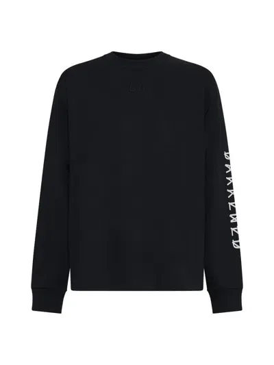 M44 Label Group 44 Label Group Sweaters In Black+44 Darkened Dirty White