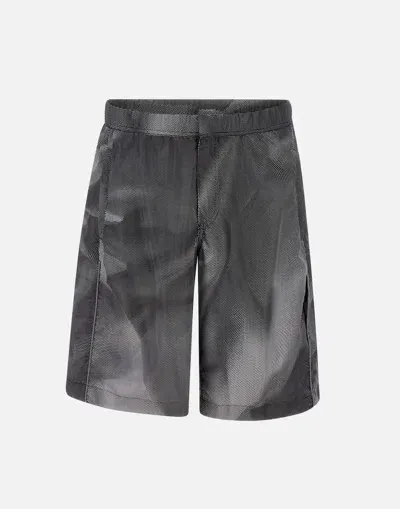 M44 Label Group 'crinkle' Bermuda Shorts In Gray