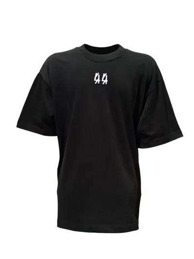 M44 Label Group Crinkle Tee In Black