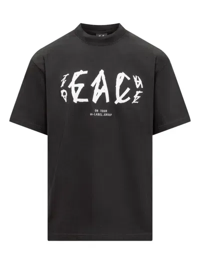 M44 Label Group T-shirt With Peace Print In Black