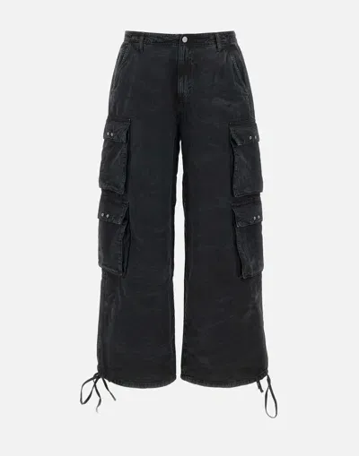 M44 Label Group Trousers In Black Mosso