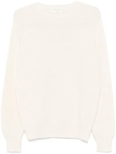 Ma'ry'ya Crew-neck Sweater In White