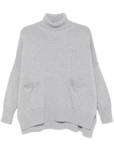 Ma'ry'ya Turtleneck Sweater In Grey