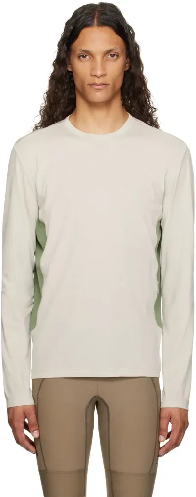 Maap Beige Alt_road Tech Long Sleeve T-shirt In Fog