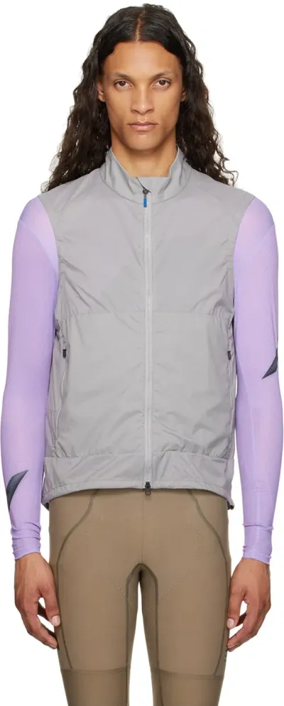 Maap Gray Alt_road Wind Vest In Zinc