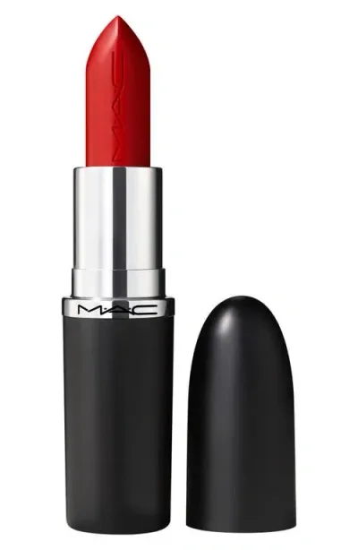 Mac Cosmetics M·a·cximal Sleek Satin Lipstick In Left On Red