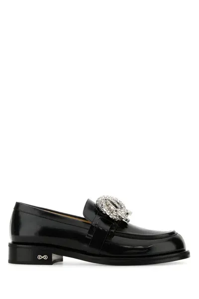 Mach&mach Galaxy Black Leather Loafers(30mm)-39 Nd  Female