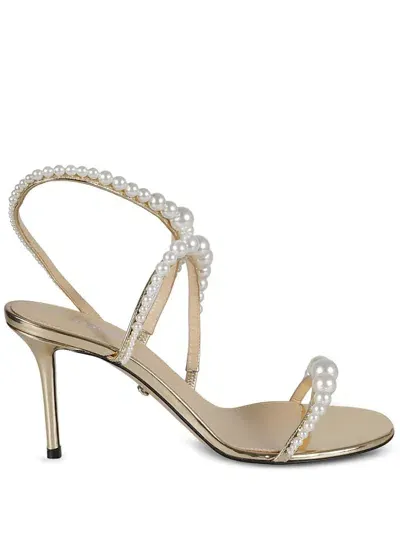 Mach & Mach 85mm Sirene Sandals In Gold