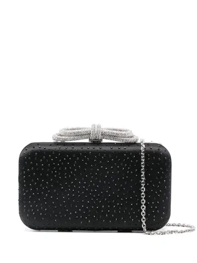 Mach & Mach Double Bow Clutch In Negro