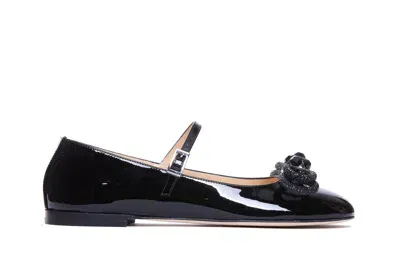 Mach & Mach Flat Shoes In Black