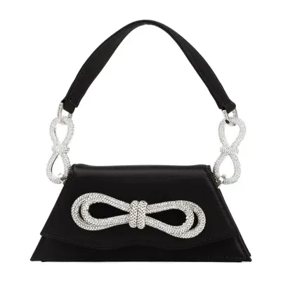 Mach & Mach Crystal-embellished Knots Tote Bag In Black