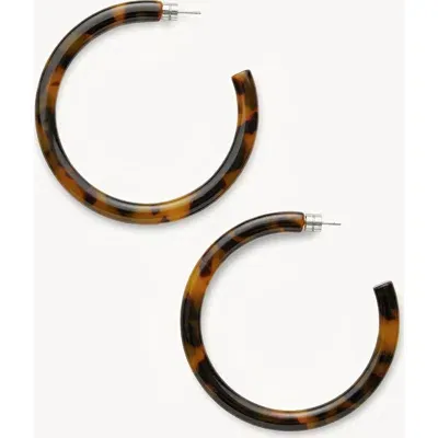 Machete Bold Hoops In Classic Tortoise