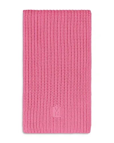 Mackage Logo Scarf In Bright Pink