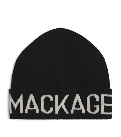 Mackage Kids' Merino-blend Kiko Beanie In Black