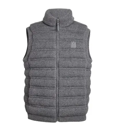 Mackage Wool-cashmere Alan Gilet In Carbon Mix C0068