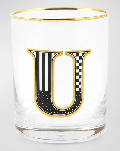 Mackenzie-childs Monogram Tumbler, 14 Oz. In U