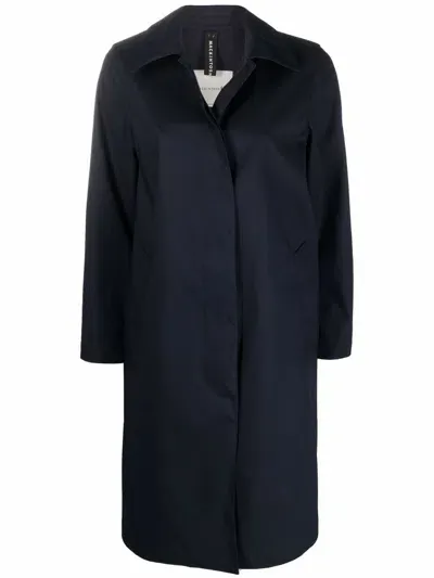 Mackintosh Banton Raintec Single-breasted Coat In Blau