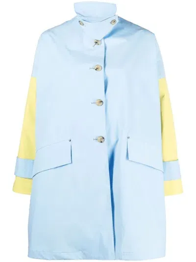 Mackintosh Humbie A-line Coat In Blue