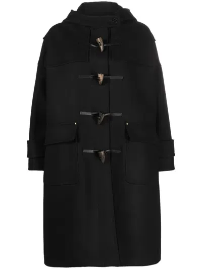 Mackintosh Humbie Hooded Coat In Black