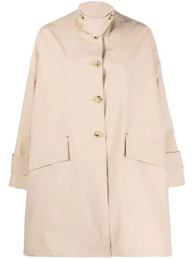 Mackintosh Humbie Single-breasted Overcoat In Neutrals