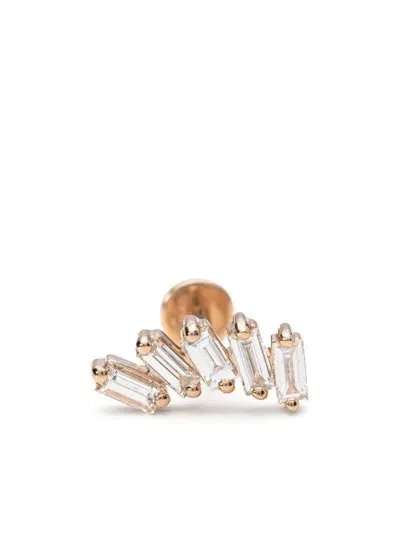 Mad Precious & Ethical 18k Rose Gold Diamond Stud Earring