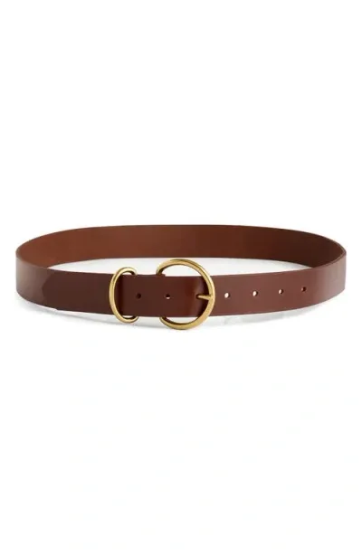 Madewell Connected Keeper Belt In Soft Mahogany