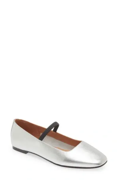 Madewell The Greta Ballet Flat In Silver