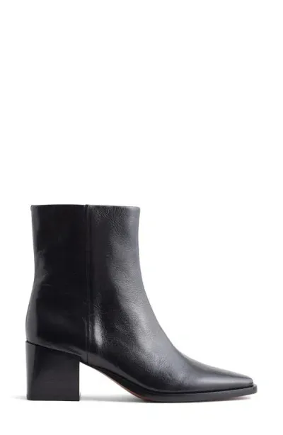 Madewell Wilshire Block Heel Bootie In True Black