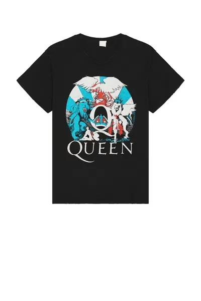 Madeworn Queen T-shirt In Coal Pigment