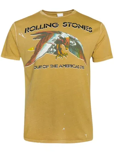 Madeworn Rolling Stones 1975 Cotton T-shirt In Neutrals