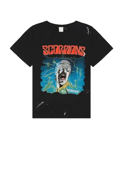 Madeworn Scorpions T-shirt In Coal Pigment