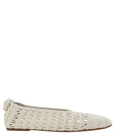 Magda Butrym Ballet Flats In White