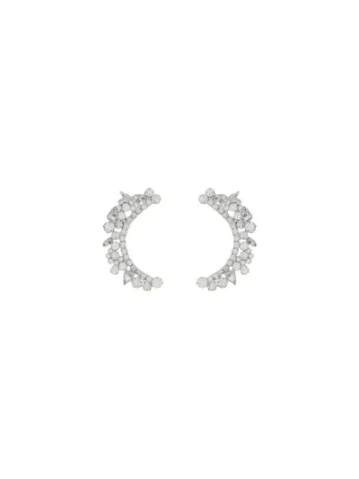 Magda Butrym Crystal Earrings In Silver