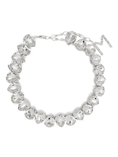 Magda Butrym Crystal Necklace In Silver