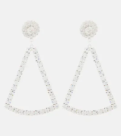 Magda Butrym Embellished Drop Earrings In Silver