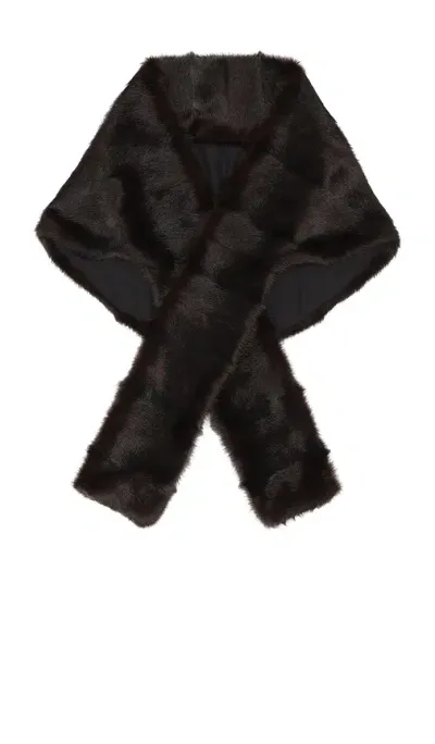 Magda Butrym Faux Fur Wrap Scarf In 브라운