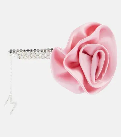 Magda Butrym Floral-appliqué Choker In Pink